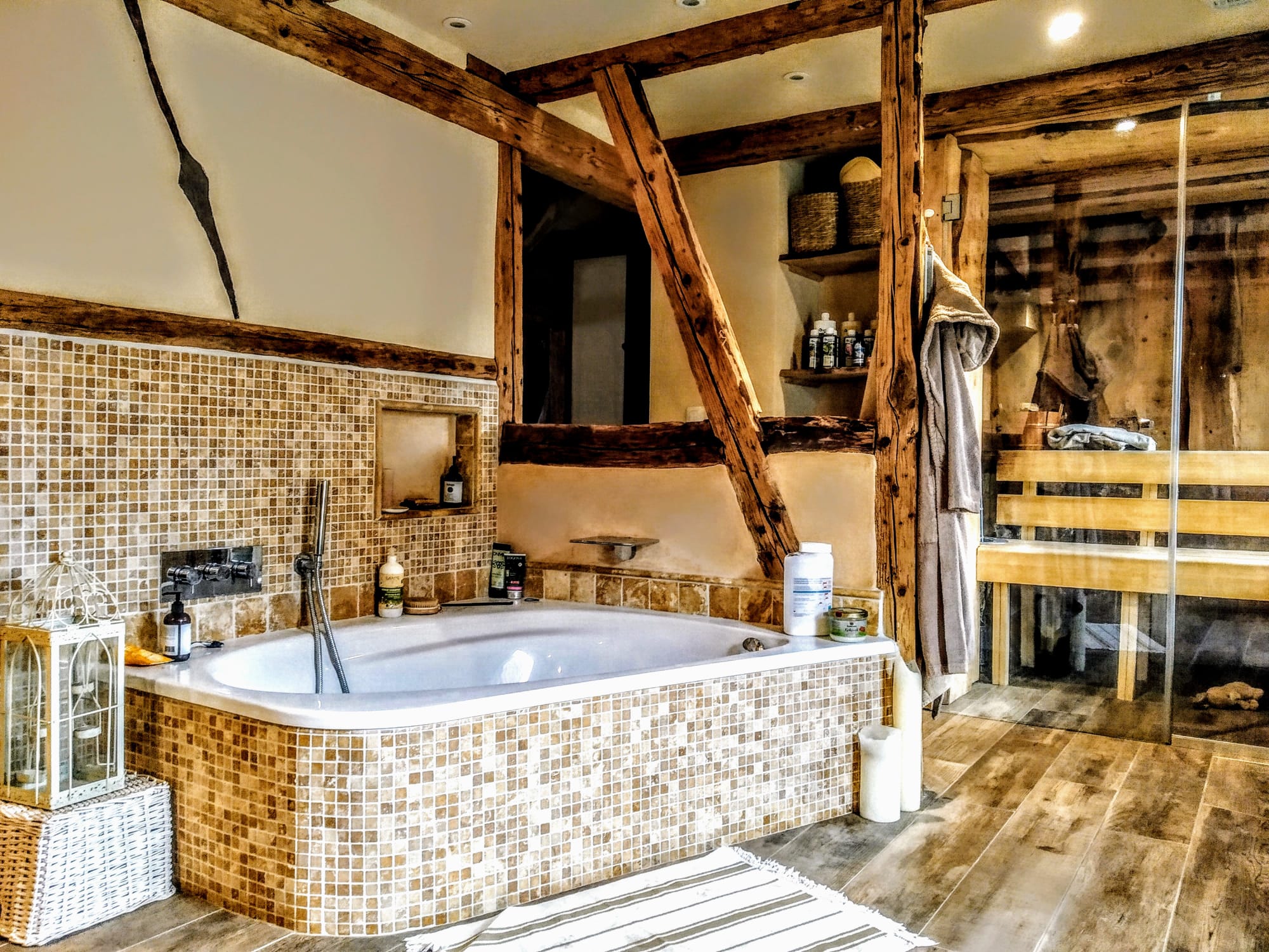 SALLE DE BAIN AVEC SAUNA HABSHEIM14 | Elsass Climatisation Aménagement intérieur, sanitaires, clim et chauffage sur Rixheim et Riedisheim Guebwiller 7